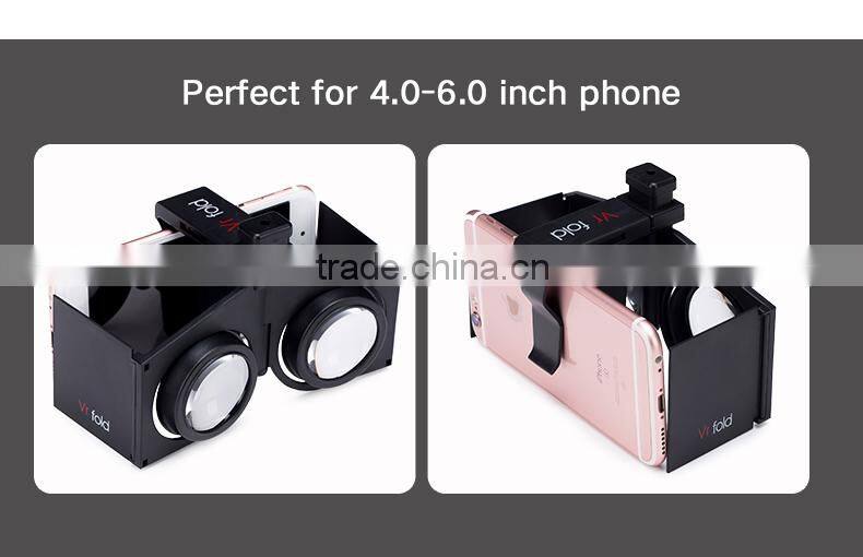 2016 Attracting New Arriving Mini Portable 3D VR Glasses 3D Virtual Reality Glasses for 4.0-6.0'' Smart Phone
