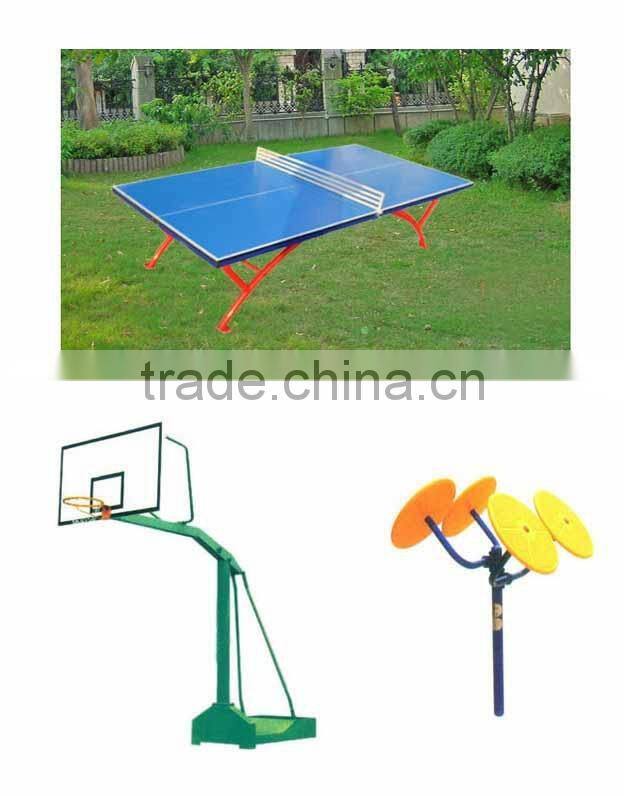Tainbow shape table outdoor table Folded portable tennis table