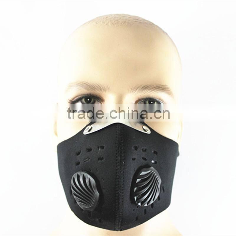 hot sale super anti air pollution dustproof mask warm cycling face Half Neoprene activated carbon filter pm 2.5 bike riding ski