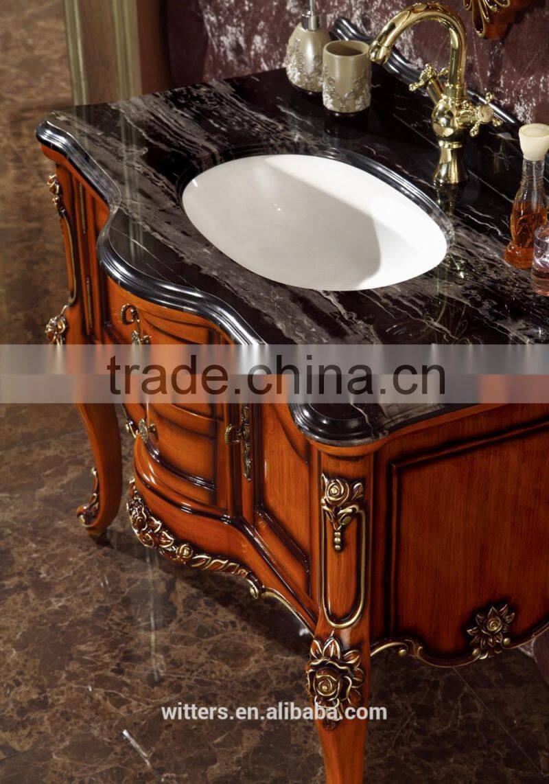 Rustic bathroom cabinet set top WTS620