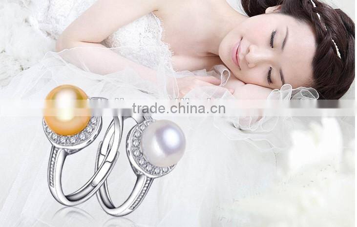 lastest design 925 sterling silver engagement vintage pearl ring for women