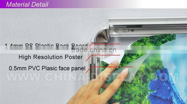 Aluminum 25mm snap frame a4 clip poster frame wall mounted white snap frame