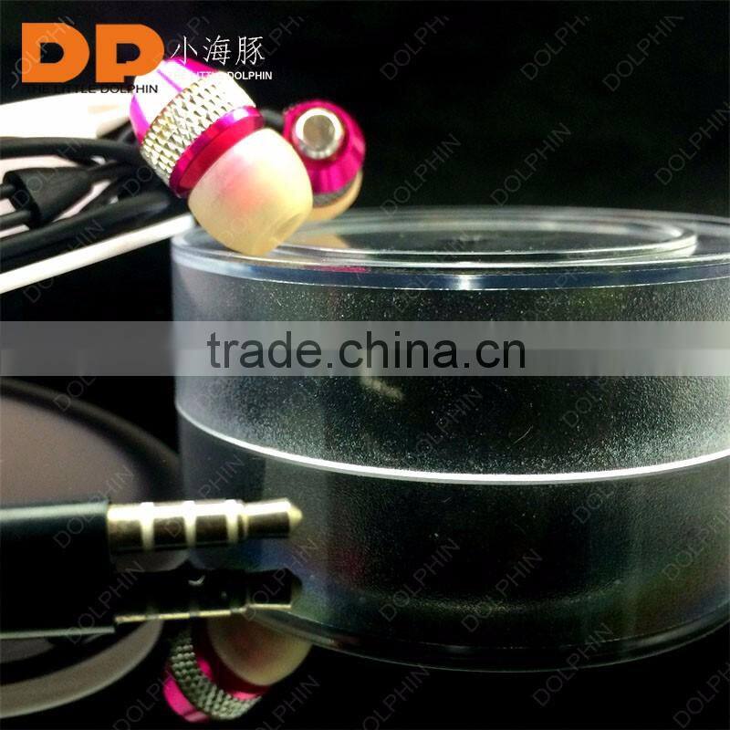 best selling products super bass mp3 headphone OEM metal in ear earphone for smartphone