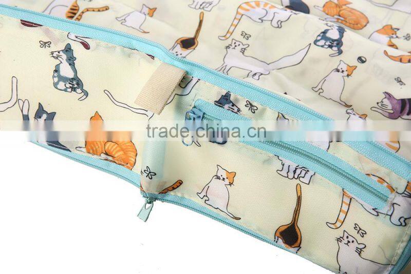 eco advertising 190d foldable tote shopping polyester bag