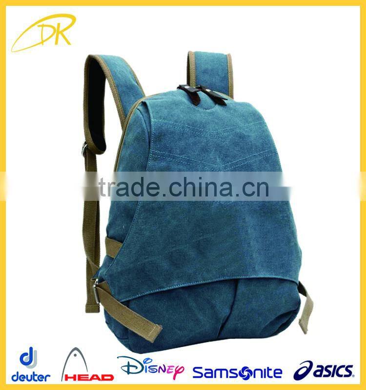 2016 FLA Audit custom cheap canvas backpack for teens, canvas drawstring backpack