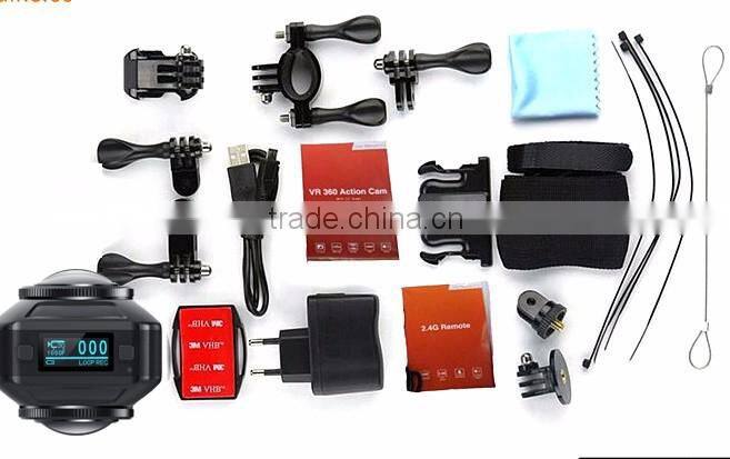 AT-V7 4K Panoramic DVR WIFI Camera 360 Degree VR Dual Lens Action Video Camera