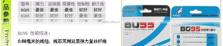 FANGCAN Flexibility Durable 30 Lbs Strings 0.68mm Badminton Racket String BG95