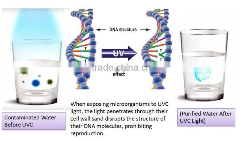 Germicidal Uvc Led Small Volume Home Water Uv Sterilizer