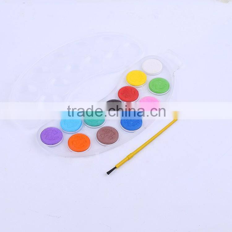 2016 new style 8/12/16 colors moonlike powder watercolor paint cakes set professional quality in plastic box