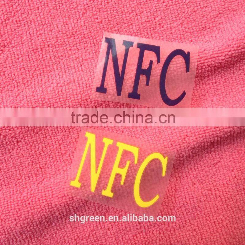 PET film heat seal,hot pressed transfer label for t-shirt