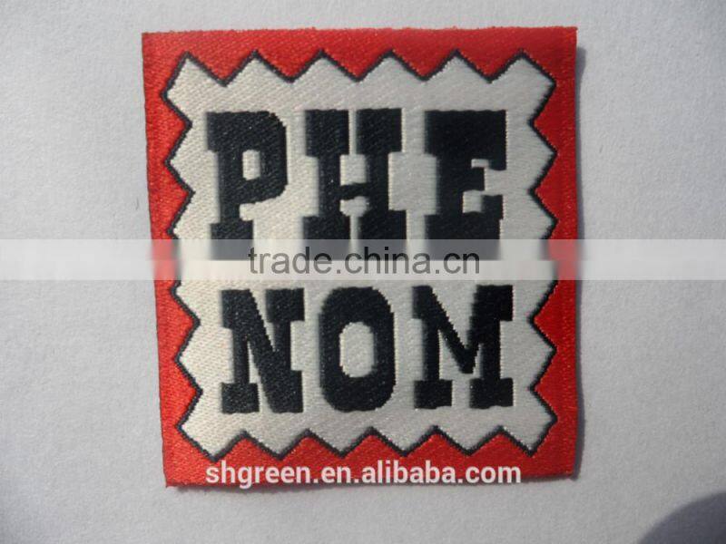 straight cut stitch weaving garment patch