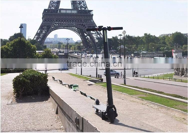 2016 fashion skateboards with handles folding electric scooter for adult