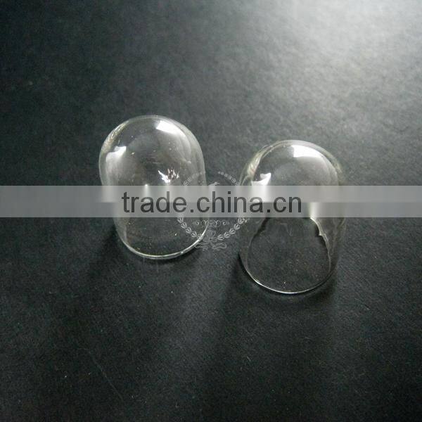 18x50mm transparent glass tube dome cover DIY settings supplies findings 3070059