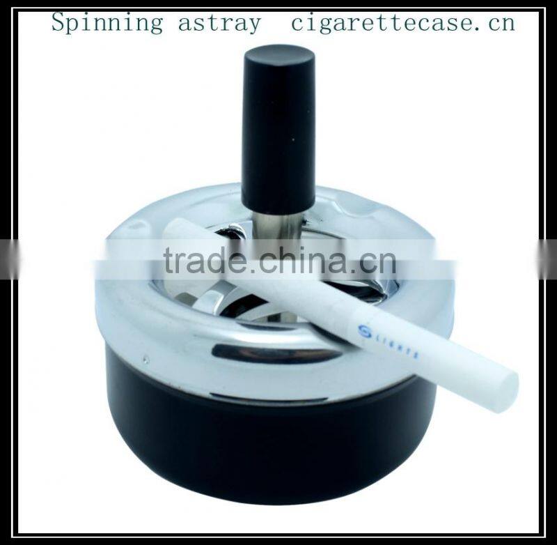 Metal spinning ashtray Dia 8cm cover plated botton painting