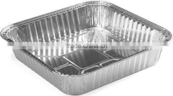 square aluminum foil containers for kitchen use