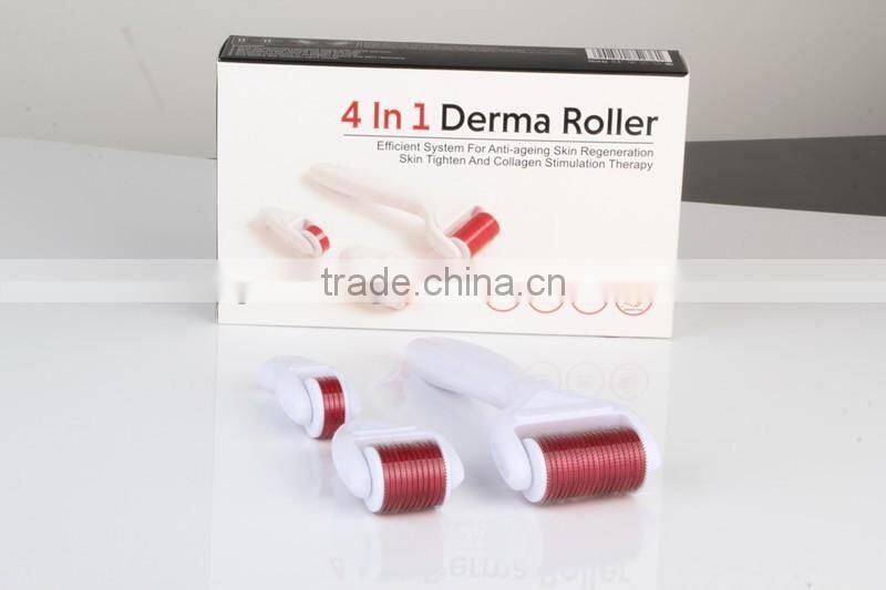 Best Factory Supply Skin Care 4 In 1 Derma Roller For Anti Aging