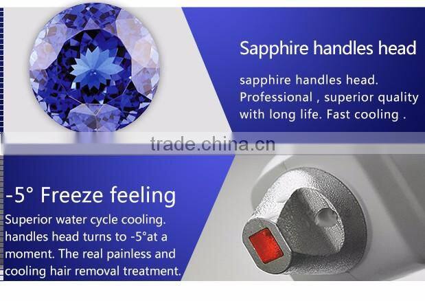 Sapphire handlepiece!! 808nm diode laser laser hair removal handy machine