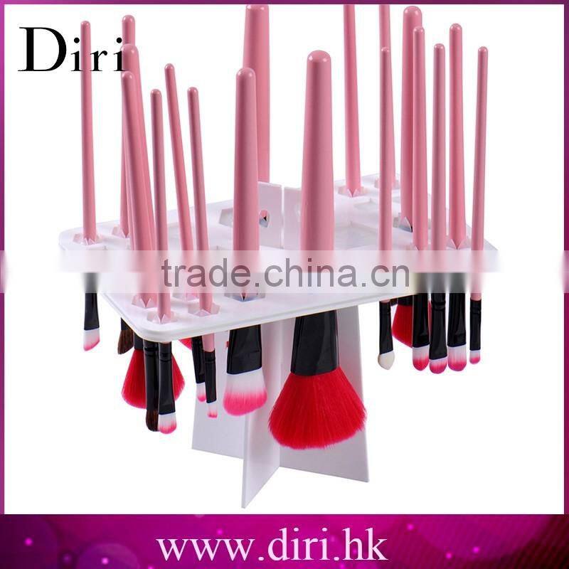 Black color makeup brush display rack acrylic makeup brush dry holder