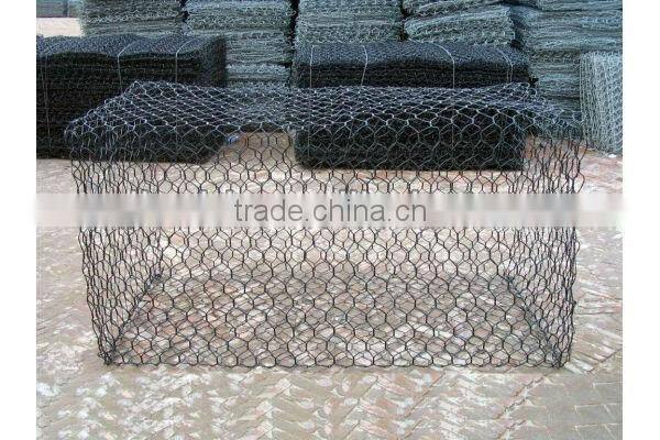 80*100 hexagonal galvanized gabion mesh for protecting river bank