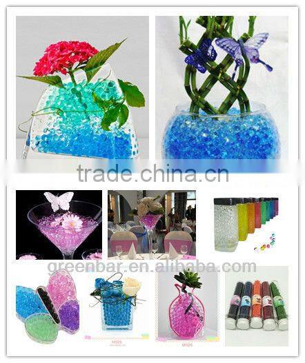 Colorful colorfast marbleized deco beads crystal polymer