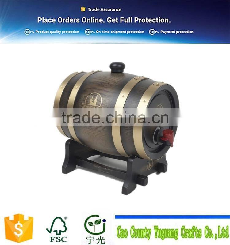 mini wine barrel hand make unfinished/ finished wooden crafts