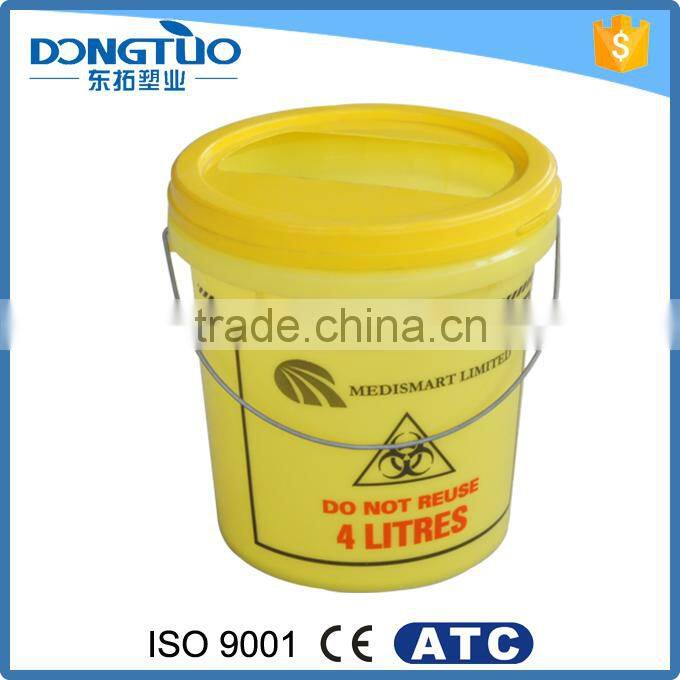 High quality heavy duty plastic bucket 10 liter, small plastic buckets with lids