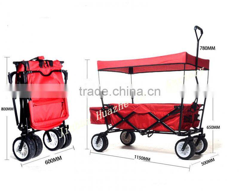 camping foldable pull cart lovely baby trolley