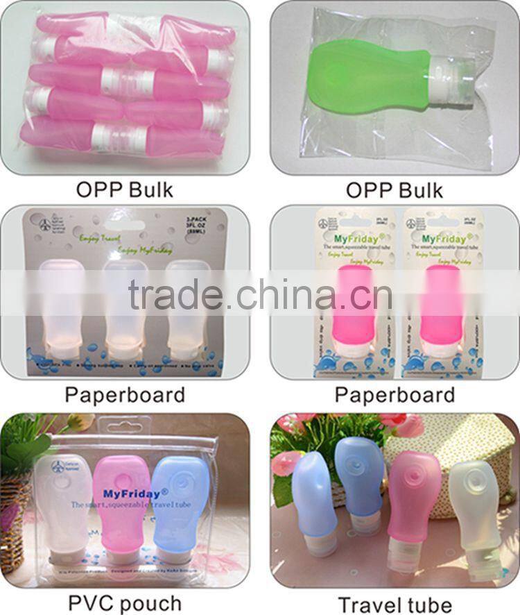 2017 TSA Approved Best Travel Kit Silicone Travel Shampoo Bottles