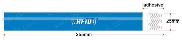 13.56MHz One Time Use Paper RFID Wristband for Baby/Children/Hospital