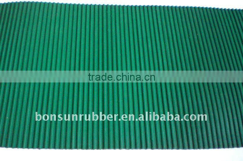 2.5mm to 6mm thickness Flat ribbed rubber matting