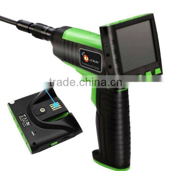 Wireless / Wired 3.5" TFT LCD Video Inspection Snake Scope Borescope Endoscope Camera 2M Cable with 9mm Diameter Slim Camera
