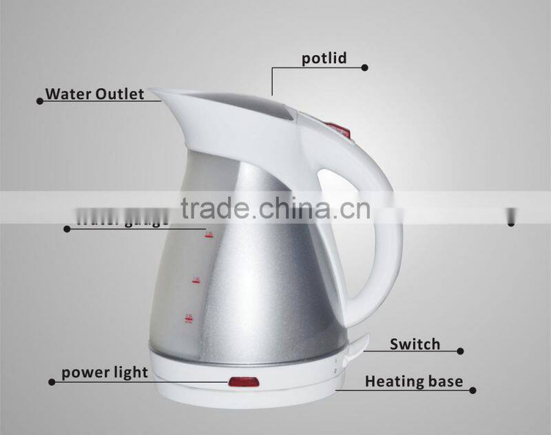 1.7L Durable Hot Sale Plastic Electric Tea Kettle