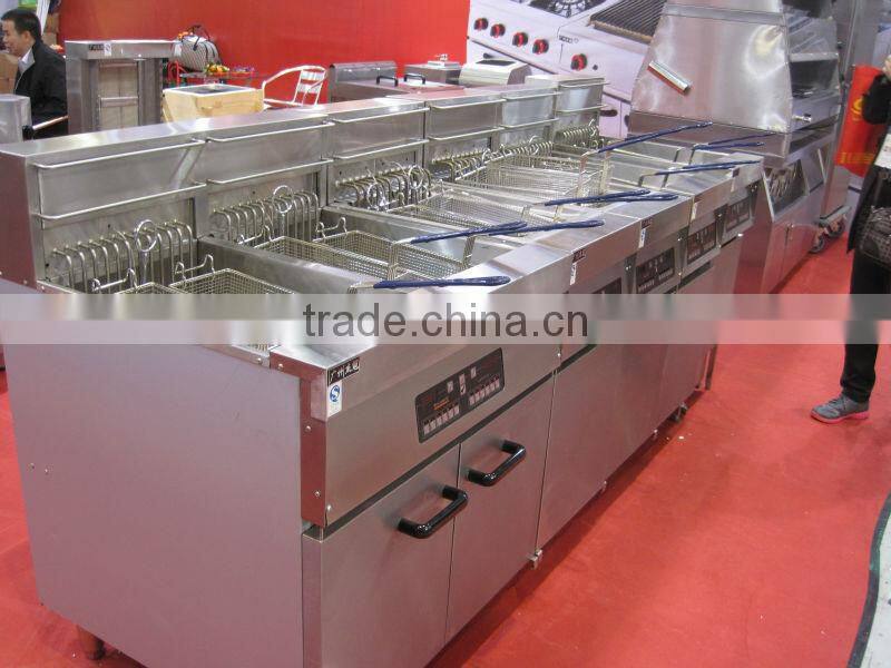table top Gas food Fryer with 2tank &2 basket 14L(GF-72A)