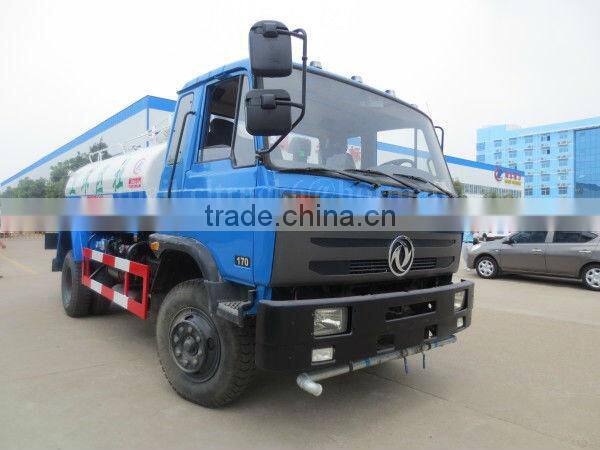 Dongfeng 4*2 Fecal Suction Truck for Sale 12000 Liters with Sprinkling Function