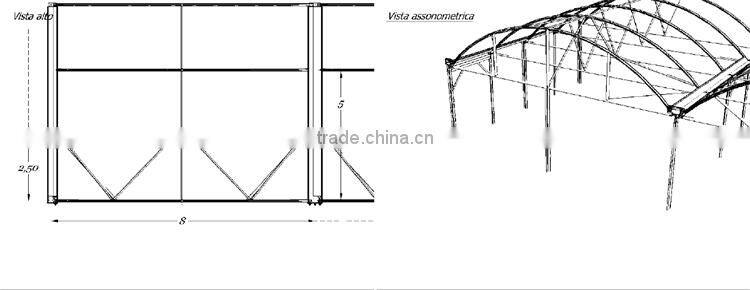 BaoLiDa Low Costagricultural plastic film covering tunnel greenhouse