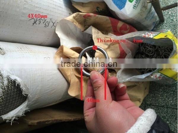 High-level luggage welded 304 stainless steel round ring