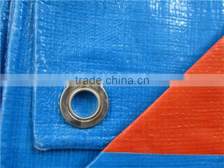 waterproof plastic cover blue orange pe trapaulin for truck cover