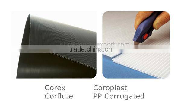 Corrugated PP Plastic Floor Protection Sheet / Wall Protection Sheet