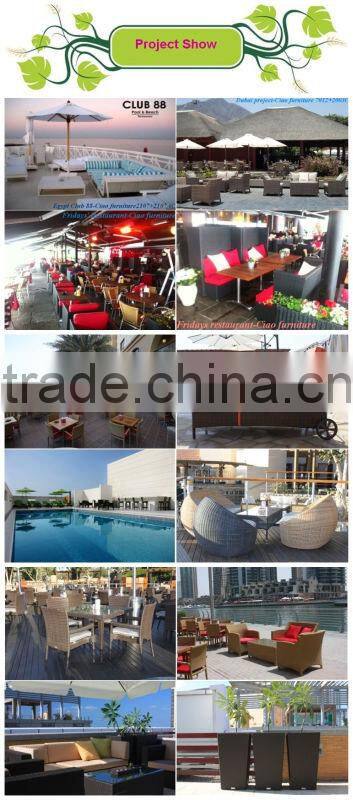 CF1203 Outdoor synthetic rattan furniture elegant coffee table and chairs sets