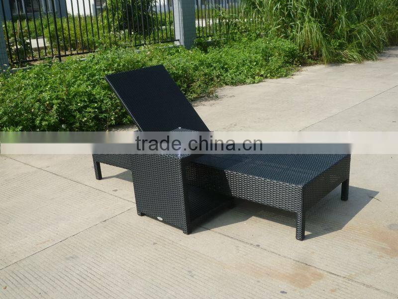Modern Leisure Outdoor Furniture Rattan Sun Lounger