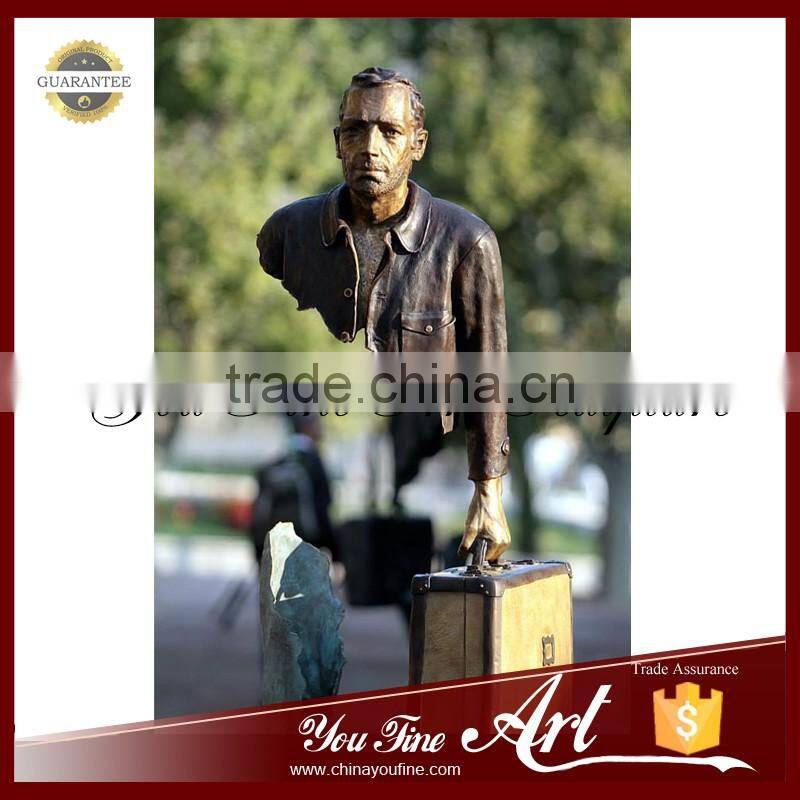 Modern Abstract Male Metal Art Bronze Statue