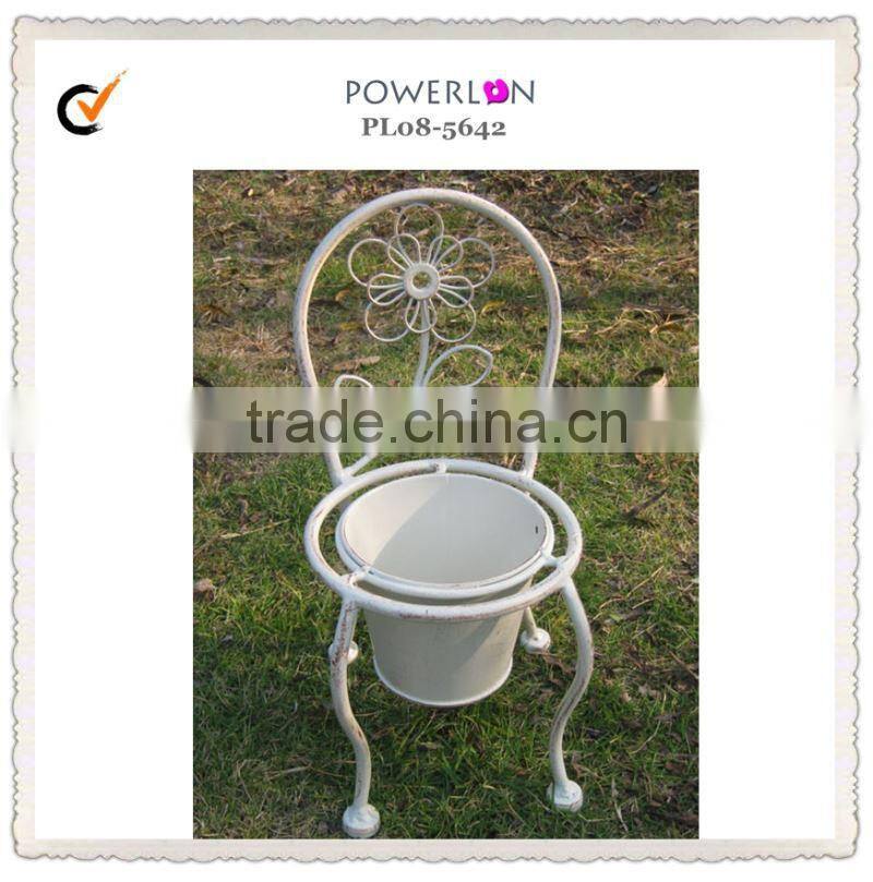 Antique new item wrought iron outdoor metal flower pot