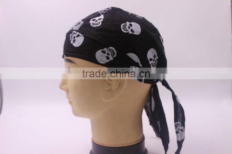 Custom Breathable cotton Bandana Hat Running Sun Hat