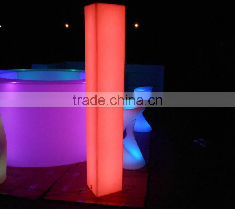 3D color changing illuminated wireless led column/pillar