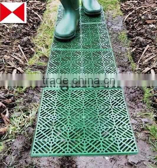 plastic outdoor garden edging tiles