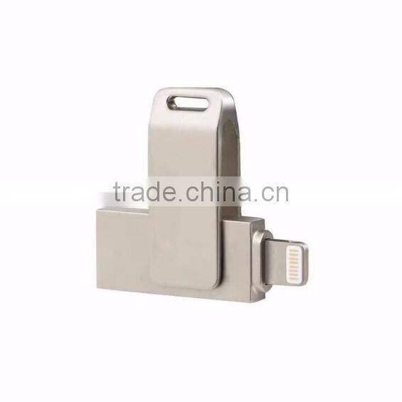 High quality U-disk iDrive otg usb flash drive u disk for iPhone 5 5s 6 Plus iPad Mini PC IOS
