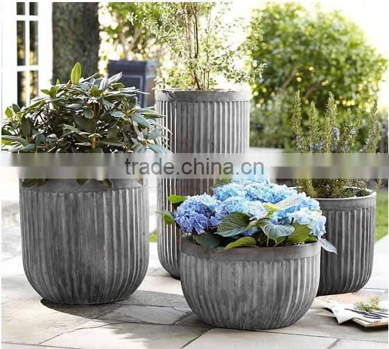 Cheap fiberglass planters wholesale european flower pot for sale