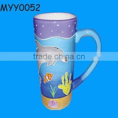 New arriving ceramic white skull drink cup for sale