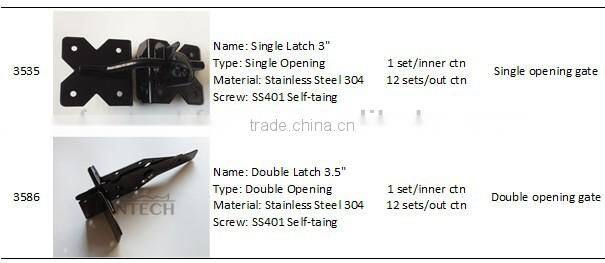 pvc fence gate latch