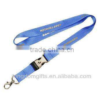 Silk Screen Printing Polyester Lanyard Strap with buckle